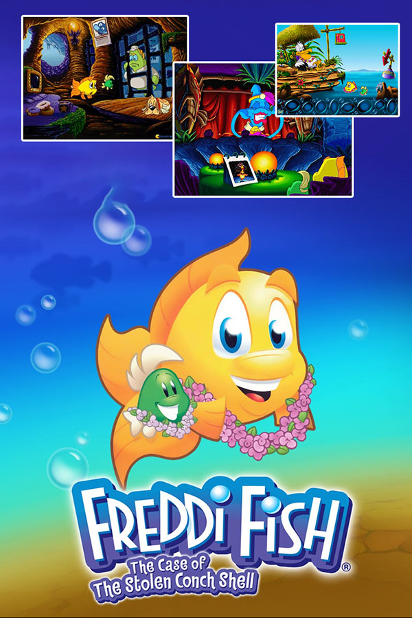 Video Game Cover of Freddi Fish and the Case of the Missing Conch Shell
